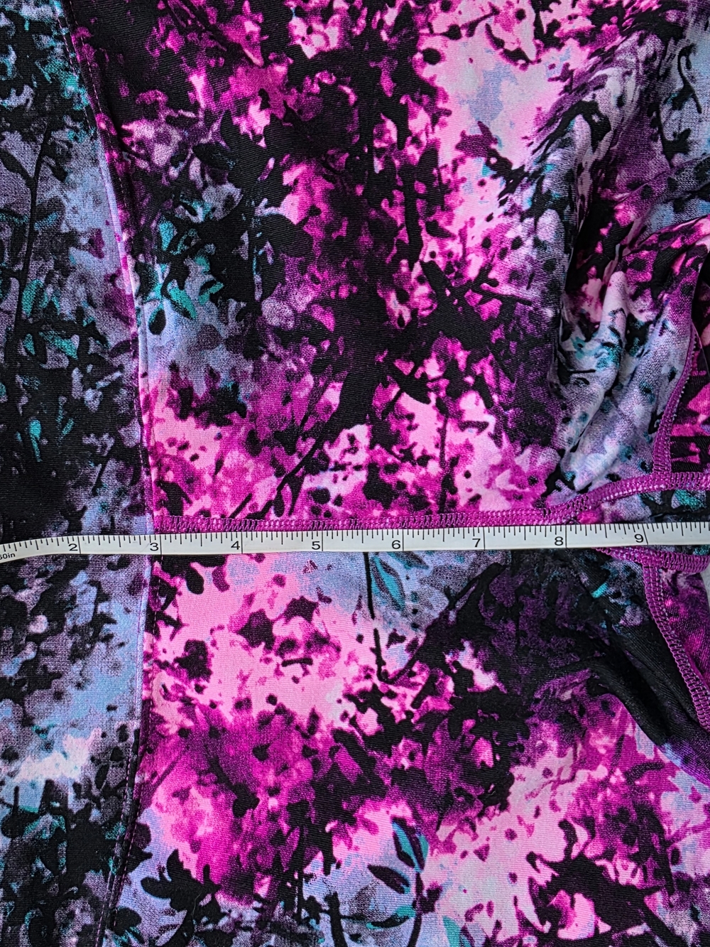 Calvin Klein Performance Quick Dry Floral Leggings Size L - Picture 9 of 11